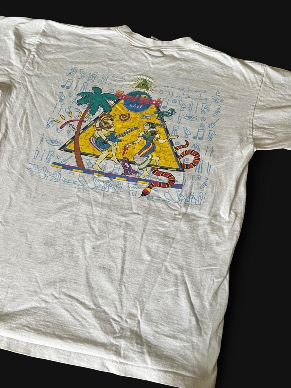 VINTAGE • 90s Hard Rock Cafe Myrtle Beach SC Egyptian Pyramid EYE Ankh T-Shirt